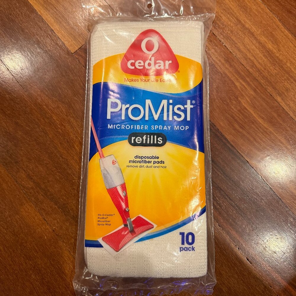 NEW O Cedar ProMist Microfiber Spray Mop 10 pack Disposable Refill Pads